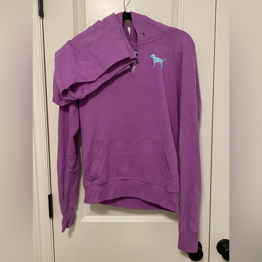 Victoria’s Secret PINK Purple Hoodie and Shorts Set Size S